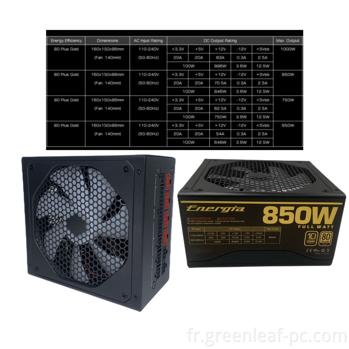 OEM/ODM 850W ATX Computer Switch PSU